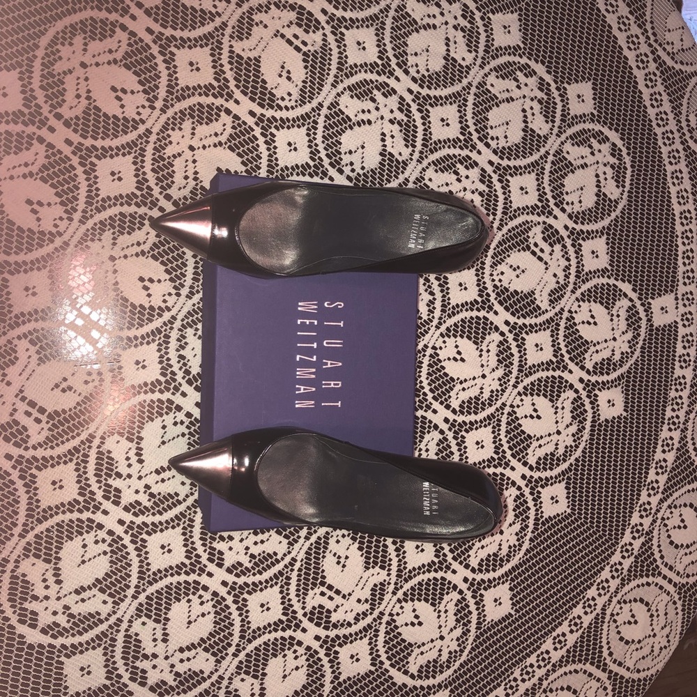 Stuart Weizmann Tipnaughty Jet Mirror Pumps - Sz 8 - image 2